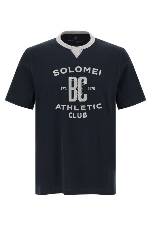 Printed T-shirt Blue