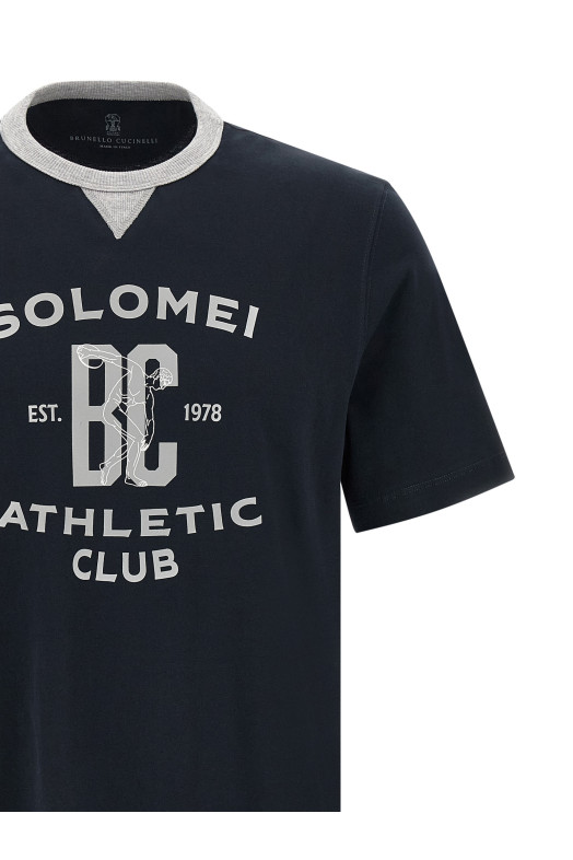 Printed T-shirt Blue