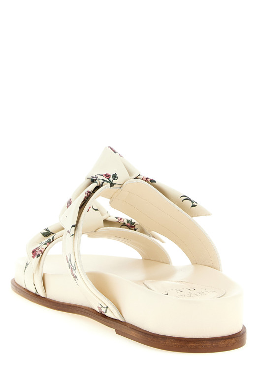 Birman x AGUA by AguaBendita 'MaxiClarita' sandals White