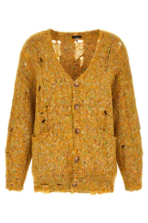 Torn cardigan Yellow