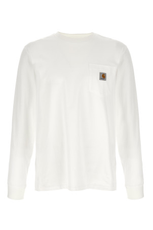 'L/S Pocket' T-shirt White
