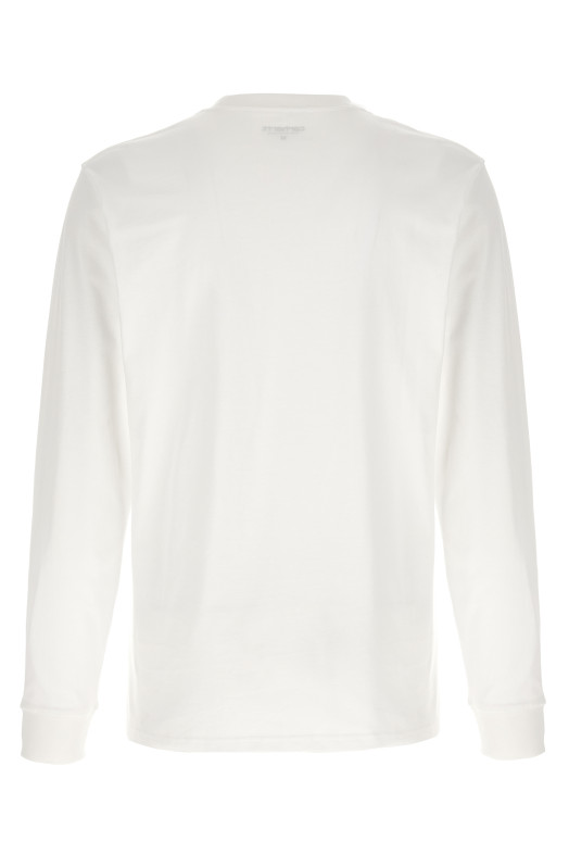 'L/S Pocket' T-shirt White