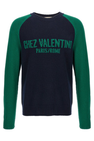 Valentino Garavani 'Chez Valentino' Jersey Blue