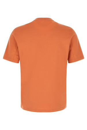 Logo print T-shirt orange