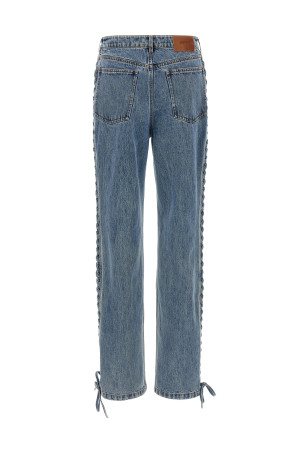 'Laced Straight Leg' jeans Blue