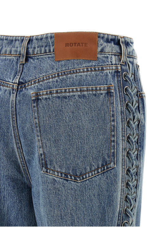 'Laced Straight Leg' jeans Blue