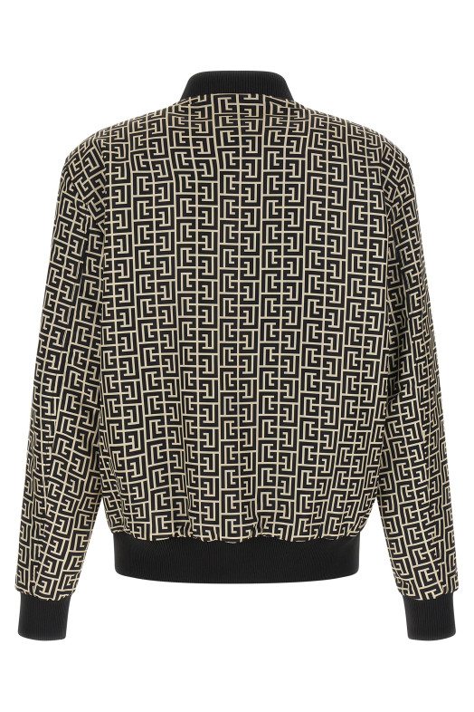 'Monogram' reversible bomber jacket Black