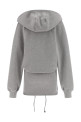 Hooded dress Gray