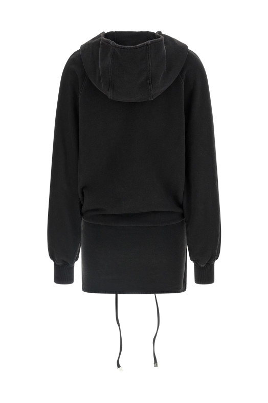 Hooded dress Black
