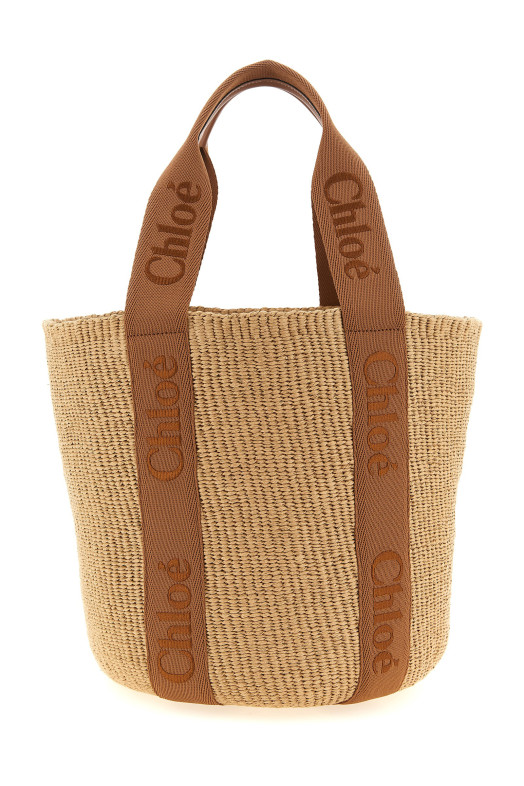 'Woody' large shopping bag Brown