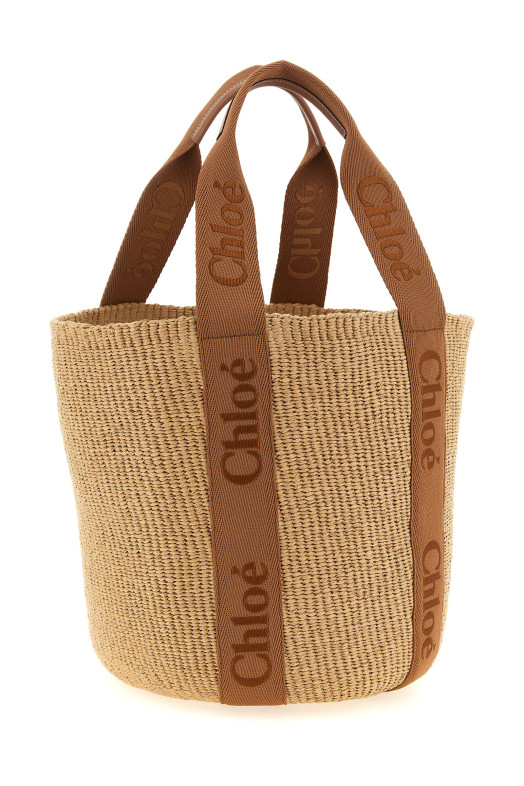 'Woody' large shopping bag Brown
