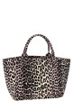 'Leopard Medium Tote' shopping bag Pink