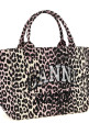 'Leopard Medium Tote' shopping bag Pink