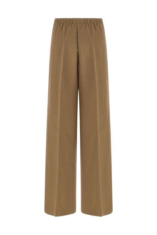 Micro sequin pants Brown