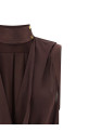 Draped top Brown