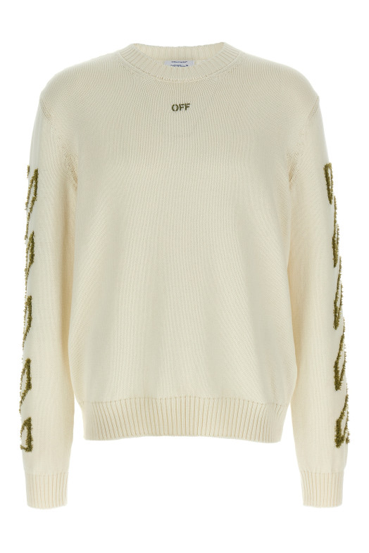 'Diag Outline' sweater Beige