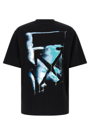 '3D Arrow Spray' T-shirt Black