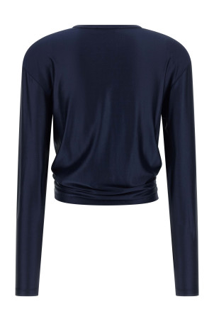 'Piercing Detail' top Blue