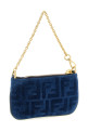 FF mini denim pouch Blue