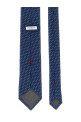Texture Silk tie Blue