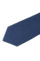 Texture Silk tie Blue