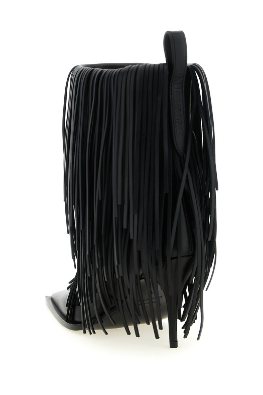 'Avenue Fringe' ankle boots Black