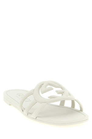 'Incrocio GG' sandals - 'Gucci Lido' line Gray