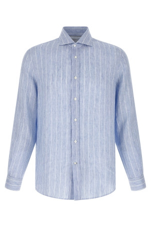 Striped linen shirt BLUE