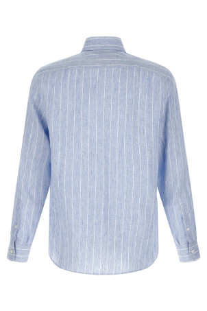 Striped linen shirt BLUE