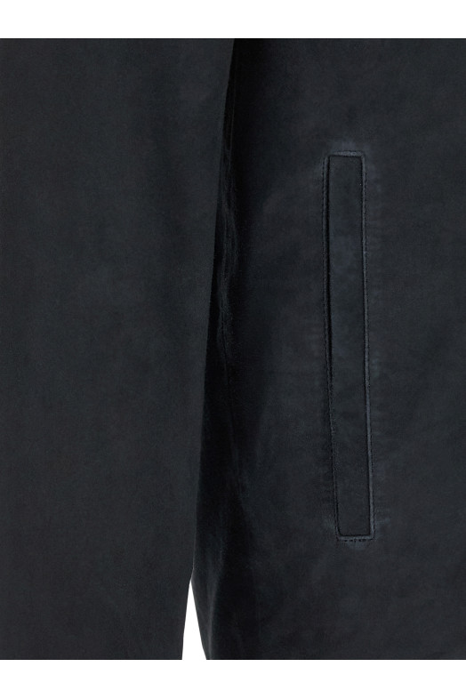 Suede overshirt Blue