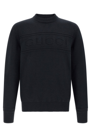 Gucci intarsia sweater Blue