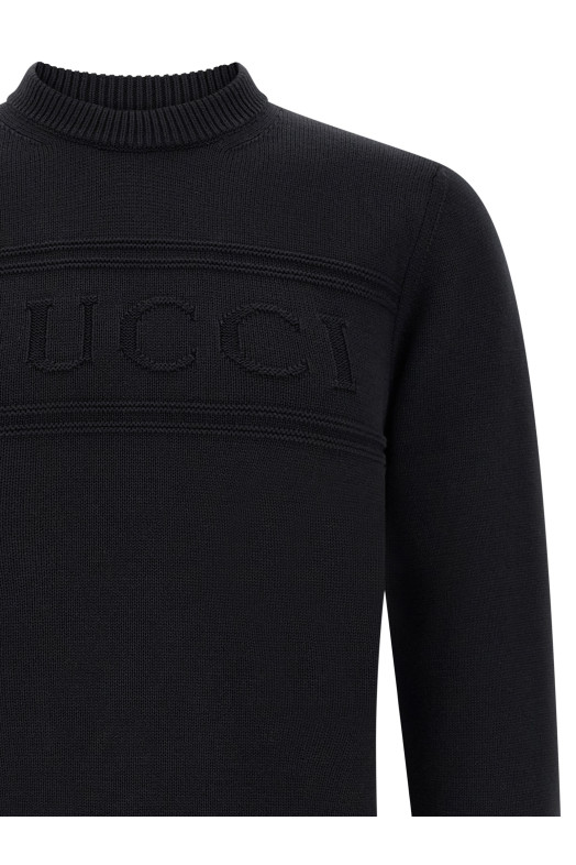 Gucci intarsia sweater Black