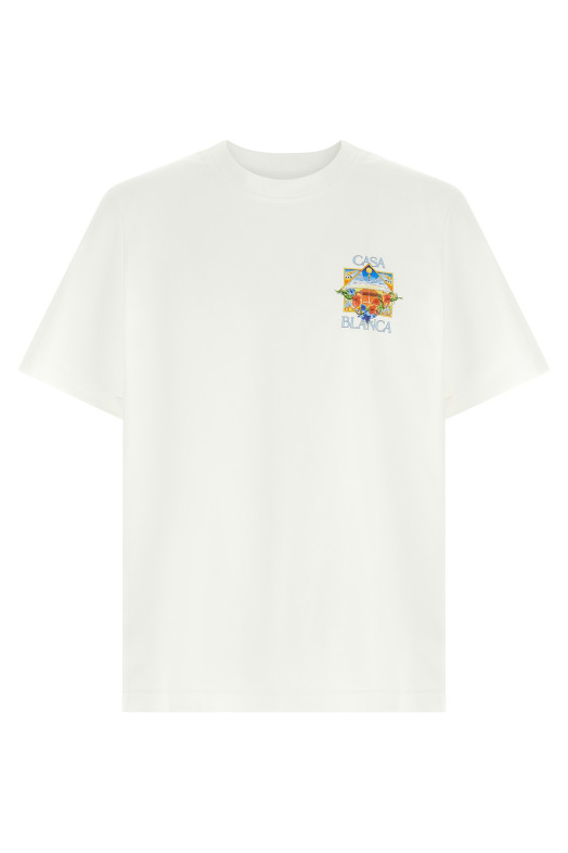 'Flower Court Icon' T-shirt White