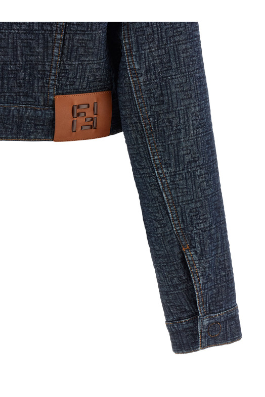 FF denim bolero jacket Blue