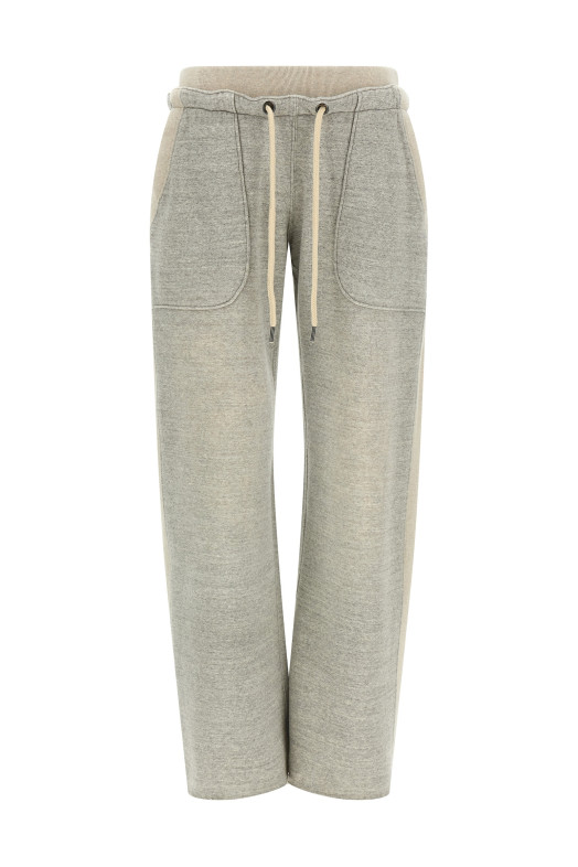 Ribbed insert joggers Gray