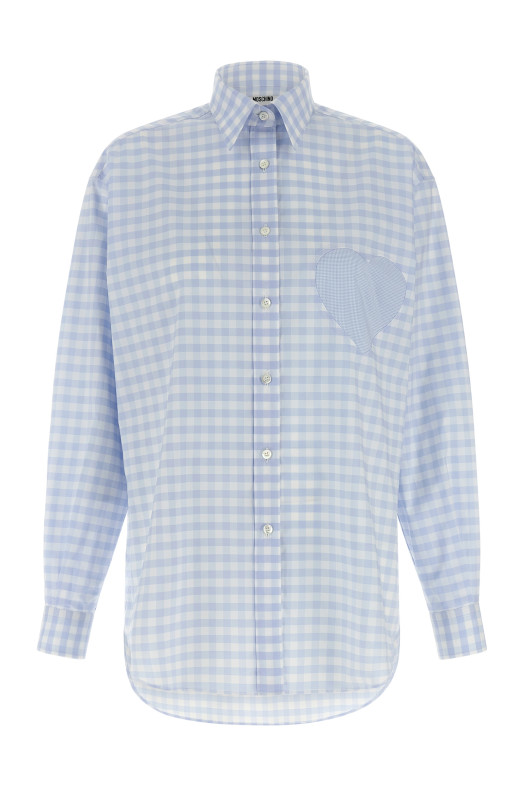 'Heart' Vichy shirt BLUE