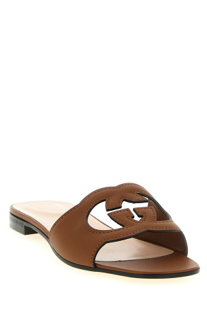 'GG' sandals Brown
