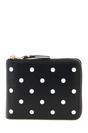 Polka Dots Printed Wallet Black-grey