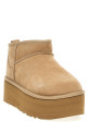 'Classic Ultra Mini Platform' ankle boots Beige