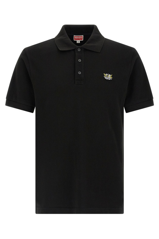 'KENZO Wild Tiger' polo shirt Black