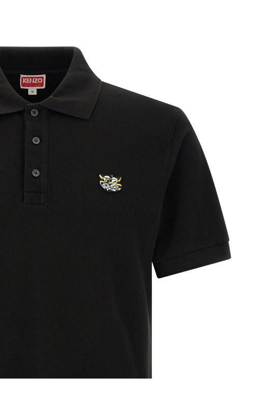 'KENZO Wild Tiger' polo shirt Black