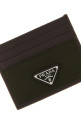 Nylon leather cardholder Green