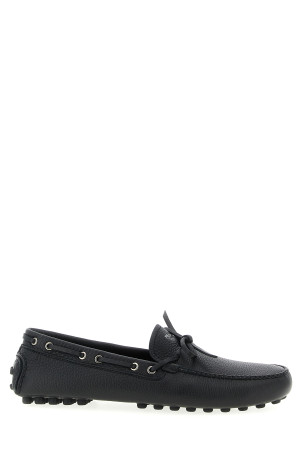 Leather loafers Black