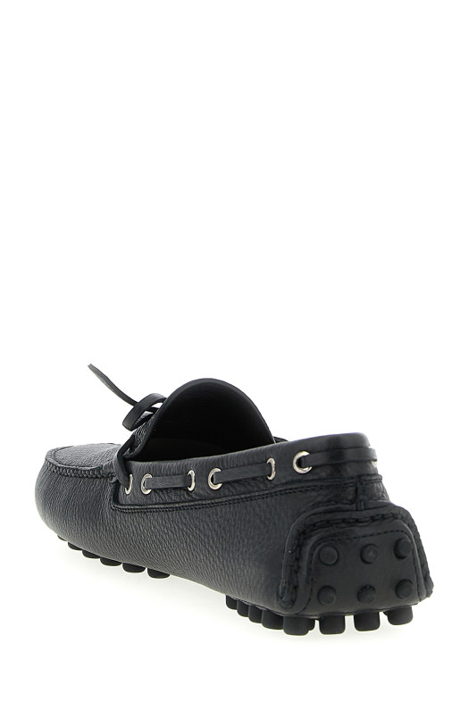 Leather loafers Black
