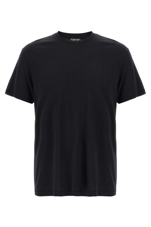 Logo embroidery t-shirt Black