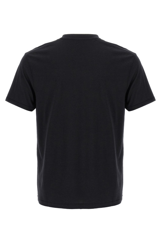 Logo embroidery t-shirt Black