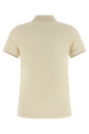 Logo patch polo shirt Beige