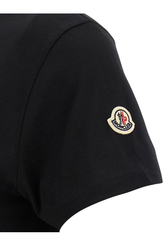 Logo patch t-shirt Black