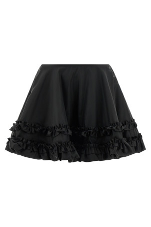 'Duchesse Nylon Mini Frill' skirt Black