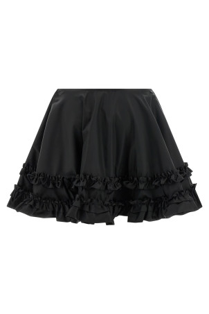 'Duchesse Nylon Mini Frill' skirt Black